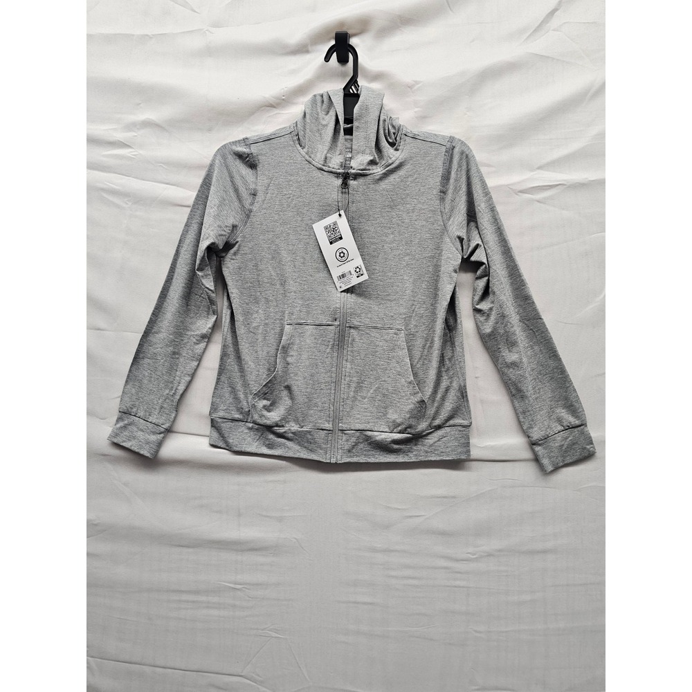 Member's‎ Mark Girls Zip Up Hoodie Grey Polyester Blend Casual Size XL 14/16